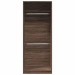 Kleiderschrank 298537-6 Dunkelbraun - Breite: 80 cm