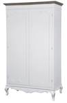 Armoire RIMINI WHITE WR120 2D3S Blanc - Bois massif - Bois/Imitation - 120 x 200 x 60 cm