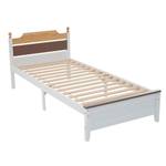 Einzelbett M222-01 Weiß - Massivholz - 98 x 83 x 210 cm