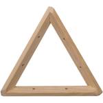 Dreieckiger Winkel aus Rohkiefernholz Massivholz - 20 x 20 x 3 cm