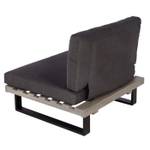Lounge-Sessel H54 Schwarz - Grau