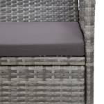 Gartenbank Grau - Polyrattan - 105 x 84 x 105 cm