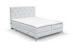 Boxspringbett Lilotte Hellgrau - Breite: 140 cm