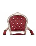 Fauteuil Mini Baroque LOUSI XVI Rouge - 50 x 51 cm