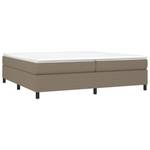 Boxspringbett 3016024-6 Schwarz - Taupe - Breite: 200 cm