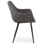 Fauteuil CHIGI Gris - Métal - 61 x 80 x 63 cm