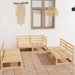 Salon de jardin (lot de 6) 3009897-1 Marron - Bois