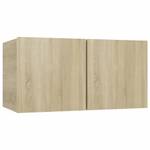 TV-Schrank 7er Set D363 Braun - Holzwerkstoff - 30 x 30 x 60 cm