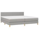 Boxspringbett 3017288-4 Hellgrau - Breite: 200 cm