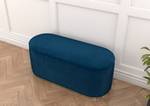 Ovaler Pouf Scarlett Marineblau