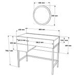 Konsolentisch VOYAGE CONT88 Grau - Holzwerkstoff - Kunststoff - 88 x 76 x 44 cm