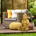 Große Buddha Figur Garten 70 cm Gold - Kunststoff - Stein - 45 x 70 x 35 cm