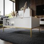 Couchtisch CORTADO GOLD L-104 Weiß