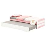 Lit gigogne LORENA 90x190 cm Rose clair