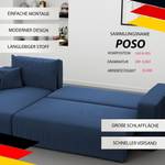 Ecksofa Piano Blau