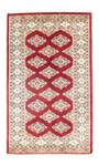 Pakistan Teppich - 126 x 77 cm - rot Rot - Kunststoff - 77 x 1 x 126 cm