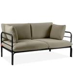 Gartensofa RAMBE Beige - Dunkelgrau - Breite: 150 cm