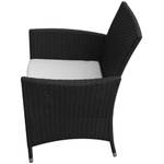 Garten-Essgruppe (9-teilig) 296279-1 Schwarz - Kunststoff - Polyrattan - 90 x 75 x 190 cm