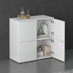 Kommode Schrank04 Weiß - 36 x 74 x 76 cm