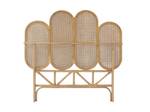 Bettkopfteil NILOMI Beige - Rattan - 6 x 130 x 140 cm