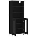 Highboard DE1287 Schwarz - Holzwerkstoff - 34 x 180 x 70 cm