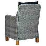 Salle à manger (lot de 3) 3006045-1 Gris - Bois massif - Bois/Imitation - 88 x 74 x 88 cm