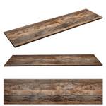 Bad-Unterschrank mit 2 Waschbecken 40cm Braun - Holzwerkstoff - 161 x 64 x 46 cm