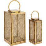 Laterne Palazzo Vita Brass (2er-Set) Gold - Metall - 30 x 59 x 30 cm