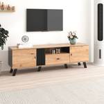 TV-Lowboard Cronus Ⅶ Braun - Holzwerkstoff - Metall - Massivholz - Holzart/Dekor - 40 x 50 x 170 cm