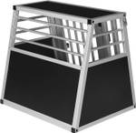 Hundetransportbox Maliha Schwarz - 60 x 55 x 50 cm - Metall