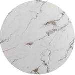 Table Schickeria Marbleprint Imitation marbre blanc - 110 x 74 x 110 cm