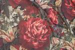 floral modern rot blickdicht Vorhang