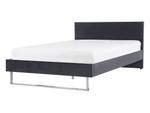 Doppelbett BELLOU Dunkelgrau - Grau - Silber - Breite: 145 cm