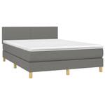 Boxspringbett 3017288-3 Dunkelgrau - Tiefe: 193 cm