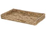 Tablett KONTUM 2-tlg Beige - Blau - Naturfaser - 23 x 5 x 37 cm