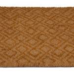 Kokos Fußmatte mit Rauten-Muster Braun - Naturfaser - Kunststoff - 60 x 2 x 40 cm