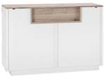 Buffet MARLIN Marron - Blanc - Bois manufacturé - 110 x 75 x 40 cm