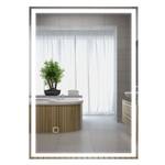 Badezimmerspiegel 834-032V91SR Silber - Glas - 70 x 4 x 50 cm