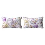 2 housses de coussin Naf Naf ULUTU Mauve - Textile - 30 x 50 x 50 cm