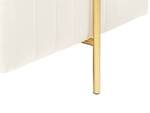 Hocker DAYTON Creme - Gold - Weiß - 48 x 41 cm