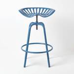 Vintage Barhocker Traktorsitz Blau