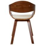 Chaise de salle à manger A47 Beige - En partie en bois massif - 49 x 72 x 50 cm