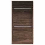 Kleiderschrank 298537-6 Dunkelbraun - Breite: 100 cm