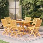 Garten-Essgruppe (7-teilig)  3059563 Braun - Massivholz - Holzart/Dekor - 90 x 75 x 180 cm