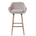 Tabouret de bar Malmö T381 8 (lot de 2) Gris - Textile - 53 x 99 x 45 cm