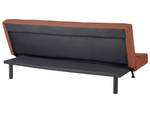 3-Sitzer Sofa HASLE Schwarz - Rot