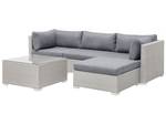 Lounge Set SANO 5-tlg Grau - Hellgrau - Ecke davorstehend links