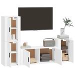 TV-Schrank 4er Set D905 Weiß