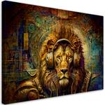 KUNSTDRUCK Cyber Lion DJ Vibes 1 120 x 80 cm