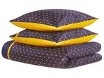 Linge de lit WALLINGFORD Bleu - Mauve - Jaune - Fibres naturelles - 155 x 1 x 220 cm